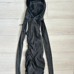 Dolls Kill Darker Wavs Replay Ruched Mini Dress Charcoal Photo 4