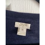 J.Crew Womens Medium Navy Blue V Neck Sweater Preppy Academic Fall Photo 1