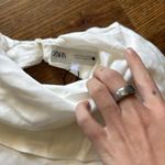 ZARA  nwt white satin blouse Photo 4