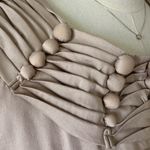 Chetta B  Tan Pleated Midi Dress (895) Photo 7