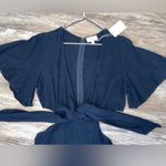 Urban Daizy Black Linen blend coverup dress😎🤍 NWT size:Large  Photo 2