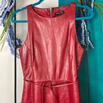Kenneth Cole Size 6 Red 100% Leather Dress Photo 1