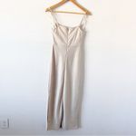 BHLDN Cali Satin Cowl Neck Midi Slip Dress in Oyster Photo 7