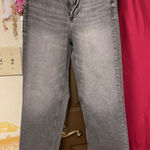 ZARA Women's Distressed Gray Straight Leg Jeans NWOT Photo 0