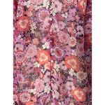 For Love & Lemons Floral Grace Blouse Sheer Chiffon Pink Carnation Size S Photo 8