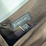 Bebe Brown Satin Sheath Dress S Quiet Luxury Cocktail Mob Wife Y2K USA Glam Photo 1