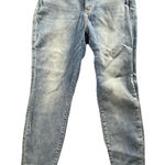 Judy Blue Jeans 15/32 Blue Denim Slim Fit Stretch Zip Grunge Mid Rise College Photo 0