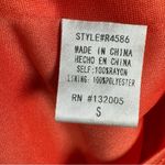 Entro Orange pleated vneck keyhole romper size small Photo 4