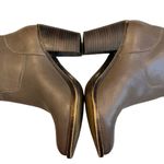 Lucky Brand  Emberleigh Brindle Taupe Leather Heeled Boot Photo 9