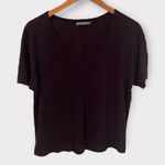 Vince  slouchy supersoft oversized navy tee‎ shirt women’s size xs Photo 0