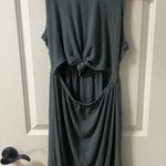 Aerie  Ribbed Soft Cut Out Tie Front Dress Size Small Photo 2