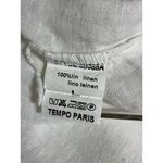 Tempo Paris Linen Top Made in Italy Dolman Sleeve Oversized White Size Large Photo 6