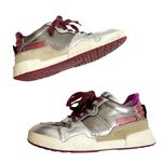 Isabel Marant  Edrew metallic sneakers Sz 6.5 pink silver Photo 6