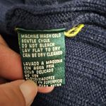 Ralph Lauren Lauren  Navy Ribbed ¼ Zip Mockneck Sweater Size Medium Photo 6