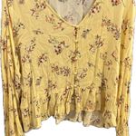 Hippie Rose  Floral Yellow Women's Top Photo 1