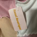 Hazel Boutique NWT  color block cropped tank Photo 2