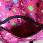 pink paint splattered backpack Photo 2