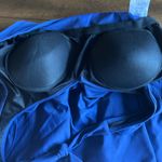 MiracleSuit  Navy Blue Halter Swim Dress Side Ruched Size 14 Style 174014323 Photo 8