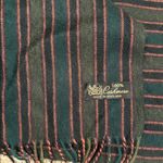 Striped Black and pink women’s 100%cashmere made England Scarf 65 Long Photo 1