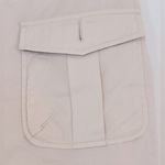 St. John  Light Tan Cargo Skirt Double Pocket Silver Button Size 8 Photo 7