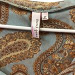 Sweet Pea Vintage Mesh Paisley Print Long Sleeves Fitted Y2K Artsy Top Womens L Photo 10