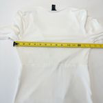 Forever 21 Bodysuit  Long Sleeve Deep V-Neck Ribbed White Photo 6