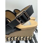 Dolce Vita Black Esmaya Espadrille Platform Wedge Sandals NEW Size 8.5 Photo 4