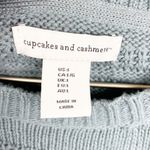 Cupcakes and Cashmere NEW Sweater Dusty Blue Textured Knit High Low Hem Large Photo 6