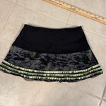 Lucky In‎ Love Tennis Skirt, black/neon, size 4 Photo 2