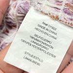 June & Hudson Women's Purple Pink Yellow Smocked Stretch Crop Top Size M Y2K Size M Photo 3