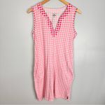 Draper James x Lands End Gingham Sleeveless Swim Coverup Dress Pink Size Small Photo 4