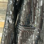 Susana Monaco NWT Black Sequin Blazer Front Snap Size Small Photo 4