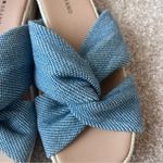 Lucky Brand  Denim Blue Twist Slide Espadrille Sandals Women's Size 9 Photo 7