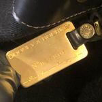 Dooney & Bourke DOONEY BOURKE Black Leather Nylon Drawstring Adjustable Bucket Shoulder Bag VTG Photo 11