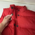 Gap VTG Puffer Vest Womens M Red Goose Down Sleeveless Full Zip Gorpcore Y2k Photo 2
