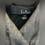 NWT Lulus Forever a Diva Shiny Silver Metallic Lurex Cutout Mini Dress Size XS Photo 6