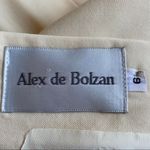 Alex de Bolzan sz 6 Vintage buttoned back belted 100% pure wool dress Photo 8