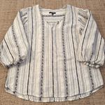 Drew  Anthropologie Flowy Bell Sleeve Top Medium Stipe Photo 0