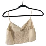 House of Harlow  1960 Linen Blend Cream Cropped Tank Top Size Small Photo 1