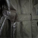 wilson's leather Wilson’s Leather Vintage Faux Fur-Lined Dark Brown Leather Bomber Jacket Sz M Photo 8