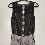 Elevenses NWT Anthropologie  Lace Medley Jumpsuit Sleeveless Jumper Women’s 6 Photo 4