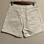 Aritzia Wilfred Free High Rise Cuffed Denim Shorts Off White Bone- Size 8 Photo 3