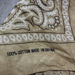 Western Glam Tan Bandana with Rhinestone Fringe Photo 3