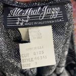 Vintage 90s All That Jazz Floral Metallic Knit Mini Dress Boatneck Silver XS Photo 6