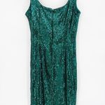 Dress the Population  Sloane Deep Emerald Green Sequin Sheath Dress Size M Photo 5