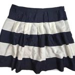 J.Crew  Women's Size 6 Striped A-Line Mini Skirt Multicolor Pockets Photo 4