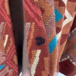 Coldwater Creek Aztec Pattern Sweater Womens Size XS Rust Turquoise Photo 4