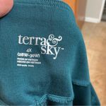 Terra & Sky Women’s 4X  Teal Leggings Athleisure Walking Yoga Photo 3