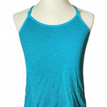 Smartwool Striped Tank Top Teal Blue Racerback Activewear Women's M Photo 0