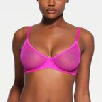 SKIMS ultra fine mesh scoop bra Size 34D Photo 0